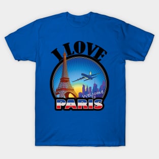 I Love Paris- A Vintage Patch Perfect for that Paris Getaway T-Shirt